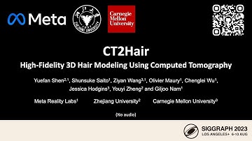 [SIGGRAPH 2023] CT2Hair: High-Fidelity 3D Hair Modeling using Computed Tomography