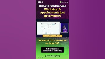 Odoo 18 Field Service : Whatsapp & Appointments