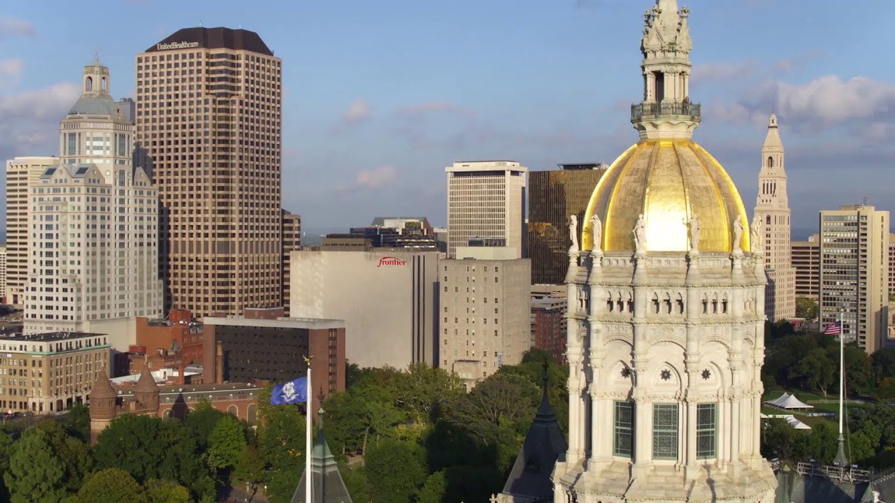 Connecticut 4k, Hartford, Newhaven, Drone Film From Above, USA, A Travel Tour UHD