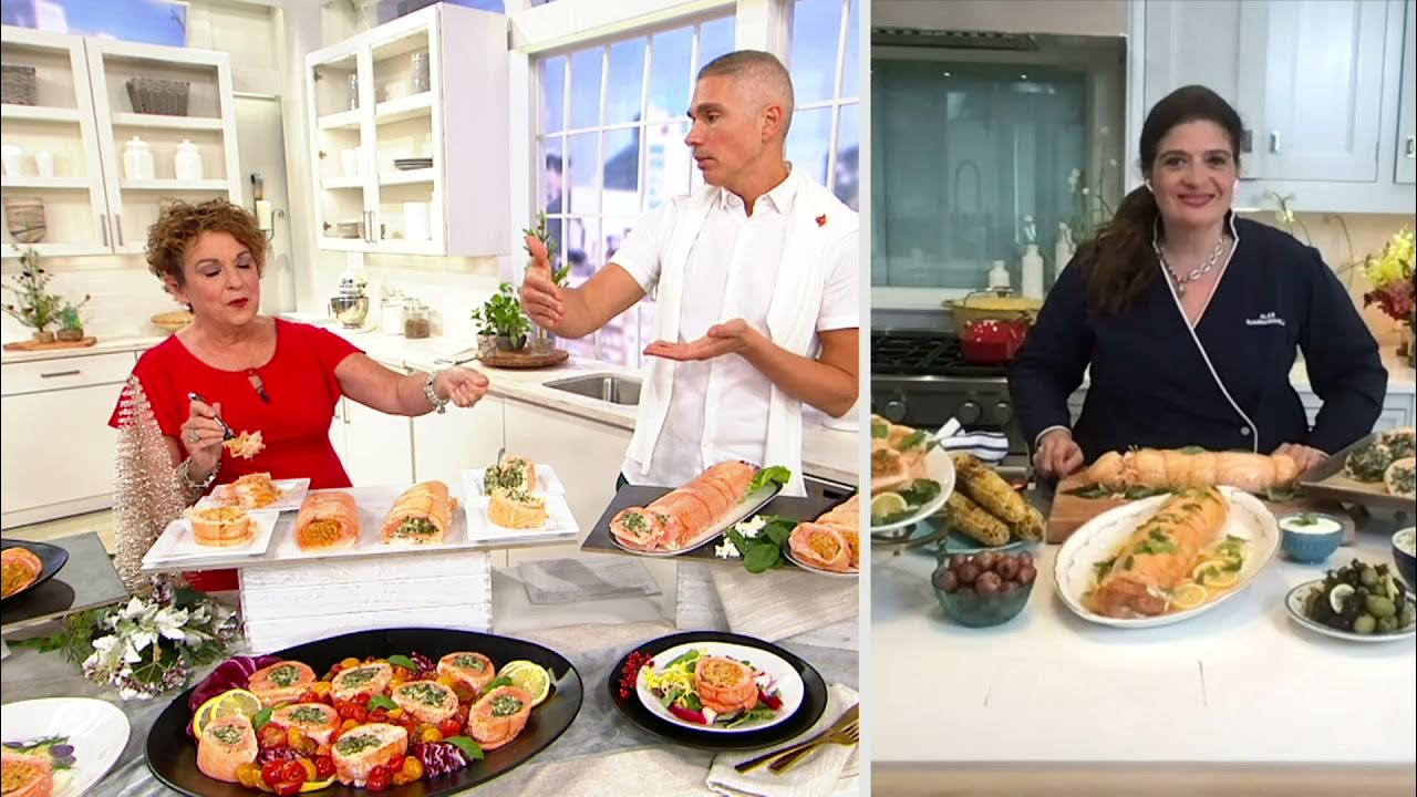Alex Guarnaschelli 33.5 lb. Stuffed Salmon Roast on QVC YouTube