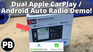 Dual CarPlay / Android Auto Radio Unboxing and Demo | DCPA701