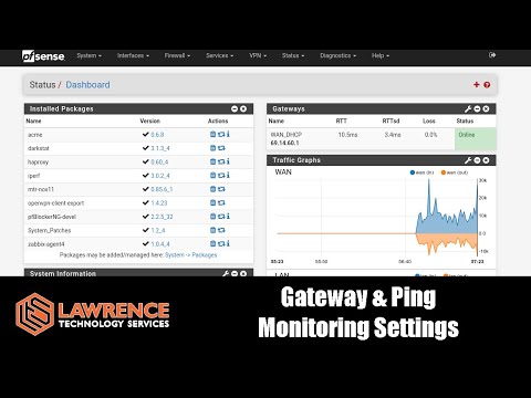 Configuring Ping & Gateway Monitoring & Logging in pfsense