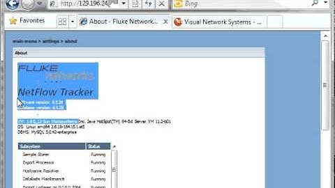1st Advance - Confirming your Netflow Tracker Version.