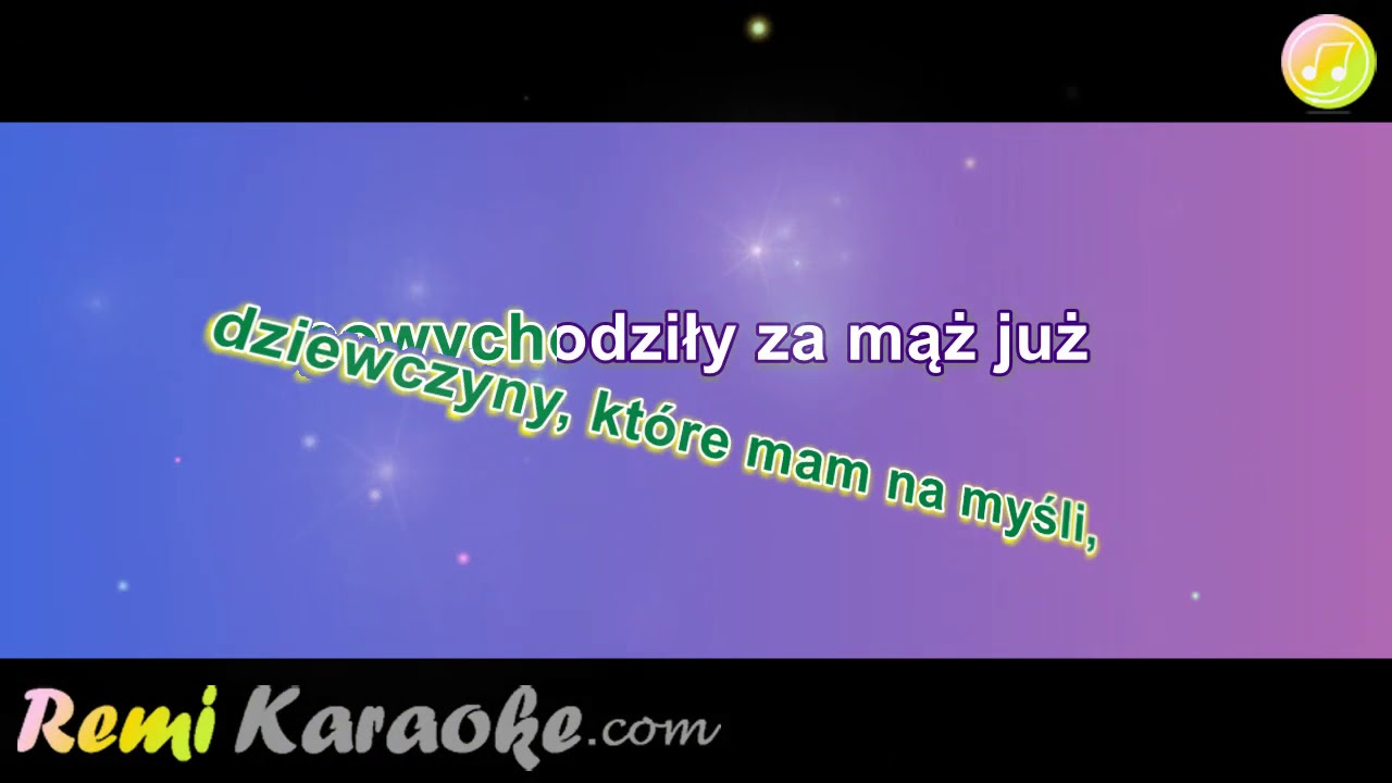 Krzysztof Krawczyk - Dziewczyny, które mam na myśli (karaoke