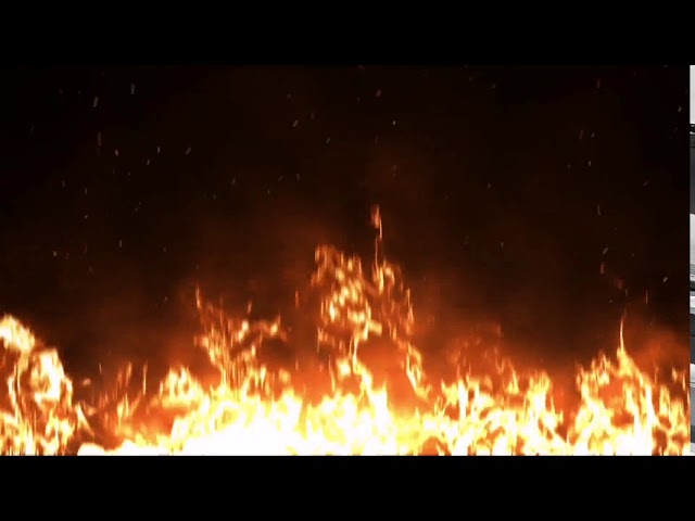Burning Fire with sound effects free to use | no copyright class=