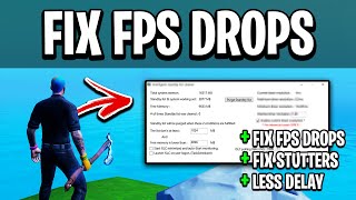 How To Fix FPS Drops & Reduce Input Delay in Fortnite! (Quick Method)