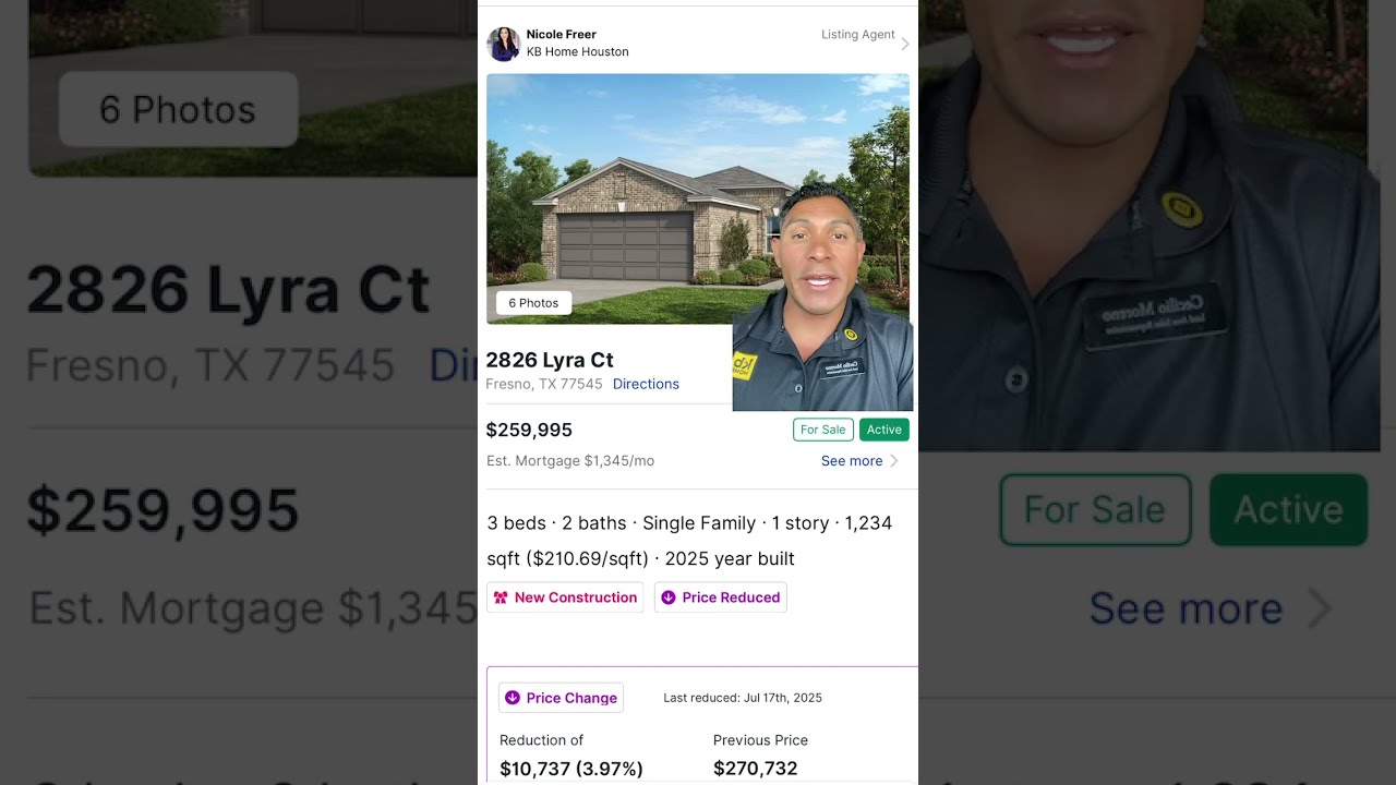 New Home For Sale L 1234 Sqft 3 Bed 2 Bath Fresno Tx Kbhome Newconstructionhomes Greenscreen