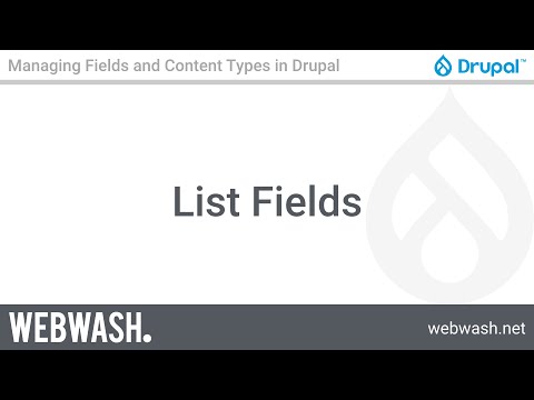 Managing Fields and Content Types, 1.6 - List Fields