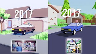 Dude Theft Auto (2017) vs Dude Simulator 1 (2017) Comparison !!! 🤔🤔🤔