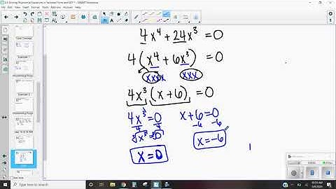 2.4 Solving Polynomial Equations by Factoring Binomials