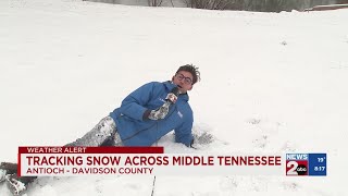 Winter storm brings snow to Antioch, TN