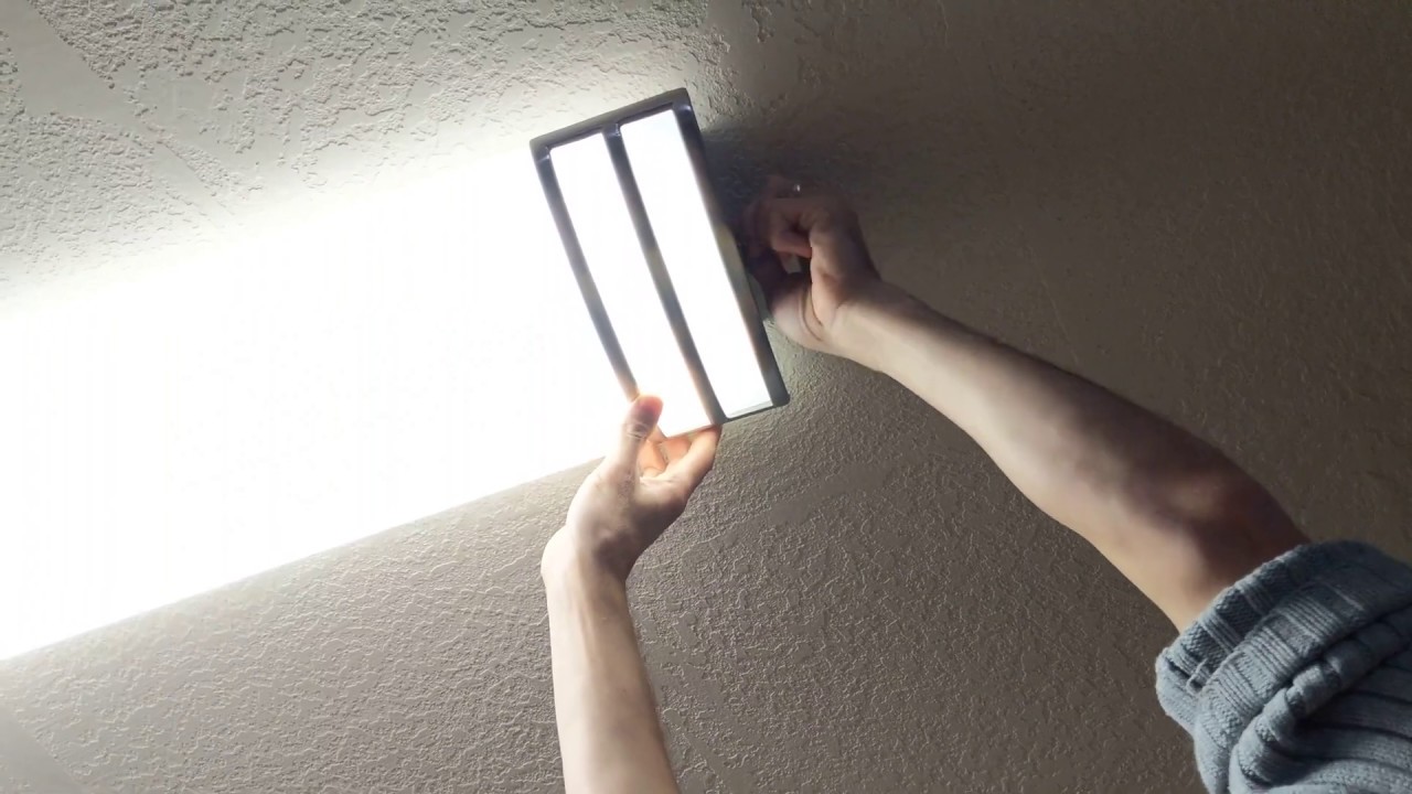 HOW TO REMOVE THE COVER ON A TUBE LIGHT YouTube