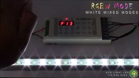 RGBW LED Controller with 4 Color LED Strip Light - EcolocityLED.com
