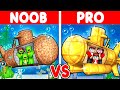 MIKEY vs JJ Family: NOOB vs PRO: SUBMARINE HOUSE Build Challenge in Minecraft