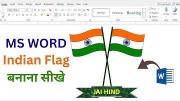 Indian Flag design in Microsoft Word | How to Draw Indian Flag in MS Word | Step by Step Tutorial