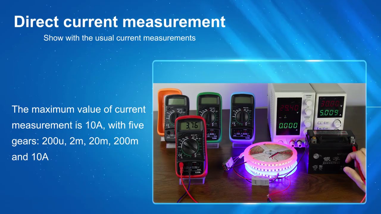 Aneng-Multimètre Numérique XL830L, Voltmètre AC/DC, Testeur De Courant À  Diode T