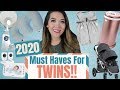 TWIN MUST HAVES ON BABY REGISTRY 2020 | Newborn Twins Essentials | Twin Carrier, Twin Bassinet...