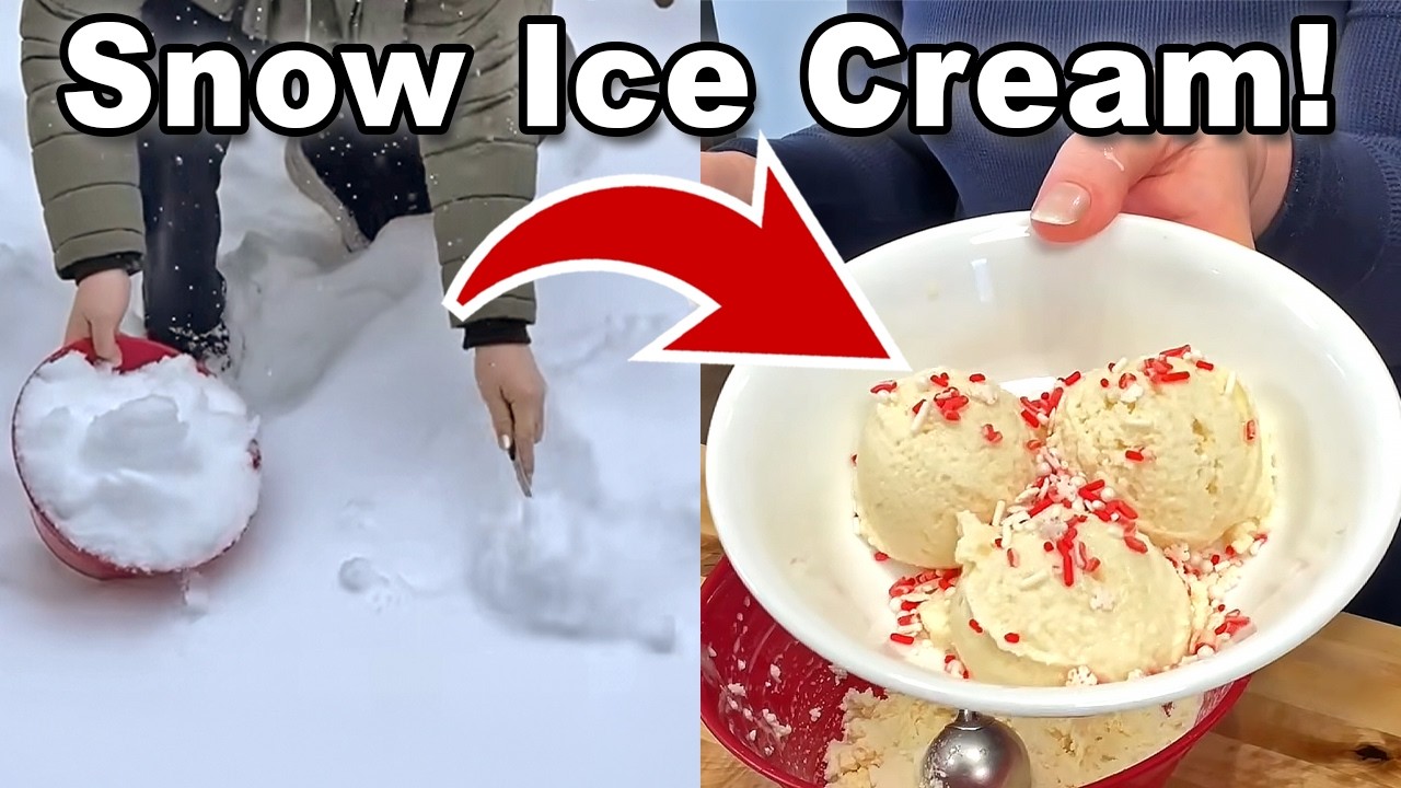 Snow Day Treat Everyone Has to Try! Make Snow Ice Cream With Just 2 Ingredients!