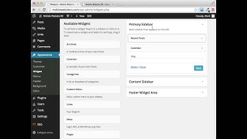 WordPress - How To Use Widgets