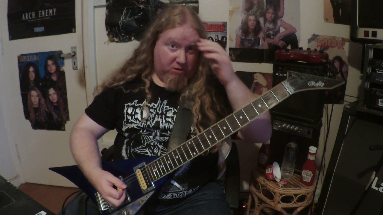 Heavy Riffs Using Slow And Heavy Riffs - Thrash Metal Rhythm Guitar - YouTube