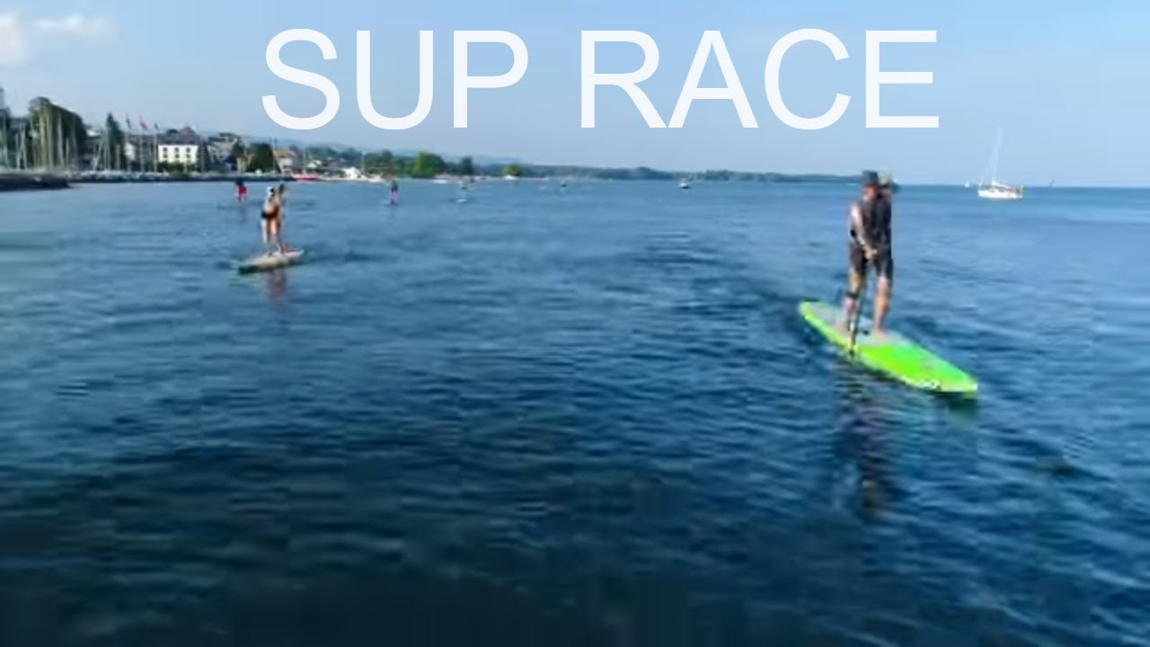 SUP PADDLE RACE NYON! Drone YouTube