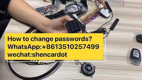 Tell you how to change smart car alarm passwords?