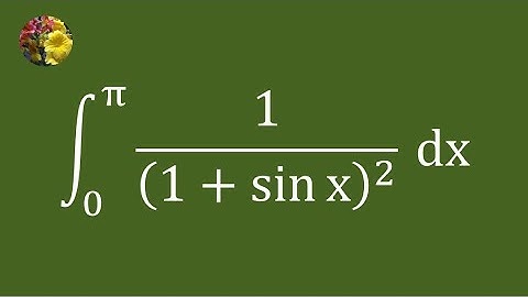 4th method to integrate the definite integral using tangent-half-angle substitution (Mis-443AAA)