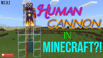 How to make a HUMAN CANNON in Minecraft!
