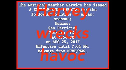 EAS Reenactment Mock: Harvey wrecks havoc in South Texas