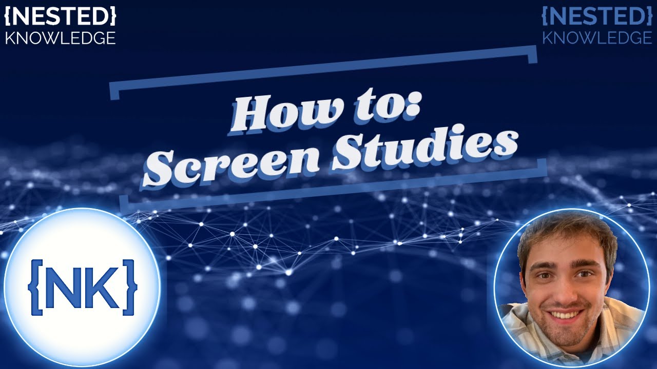 Screen Studies How to Screen Studies - YouTube