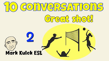 10 Short Conversations - people talking (English practice) series #2 | Mark Kulek - ESL