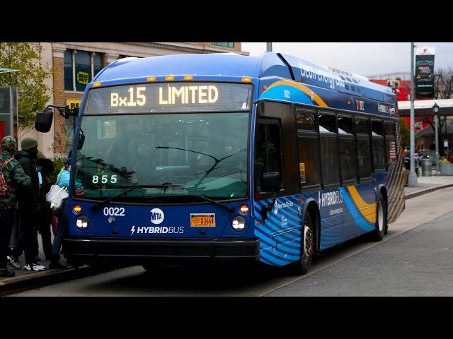 2020 Novabus LFS HEV #0022 on the Bx15 Limited at Fordham Plaza