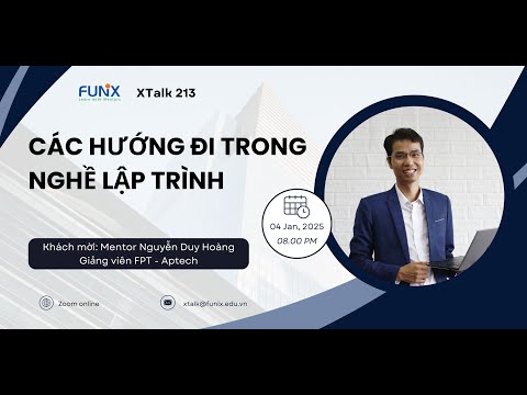 xTalk 213: Các hướng đi trong nghề lập trình - video from FUNiX