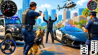 🚔 Police Car Chase Simulator 3D Game – Real City Criminal Pursuit Gameplay Android 2026 screenshot 4