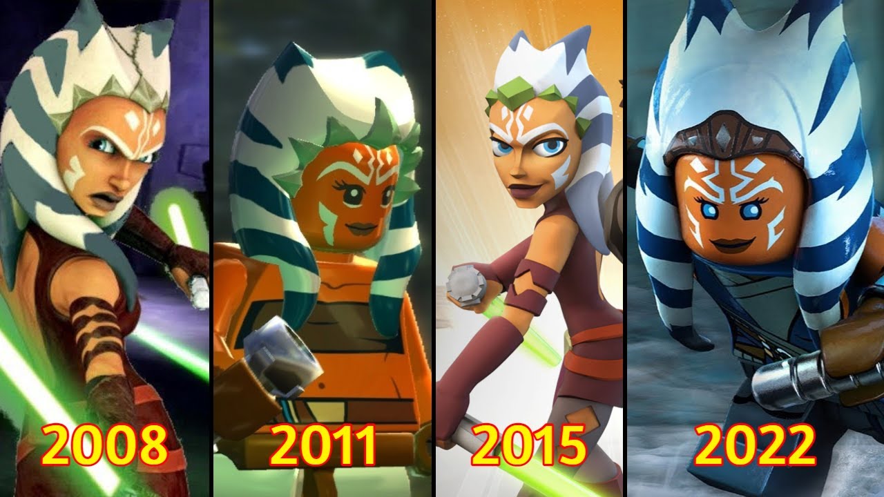 Evolution of Ahsoka Tano in Games 20082022 YouTube