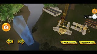 River Road Bridge Construction Crane Simulator 18 - Level 3 to 5 Completed - Android Gameplay screenshot 2