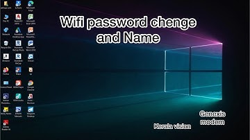 How to change wifi password and name /genexis modem kerala visin