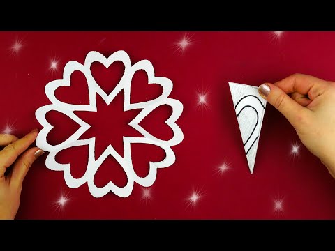 Video: Vi kutter ut vakre snøfnugg fra papir med egne hender