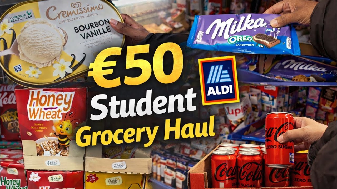 €50 Grocery Haul for a Week | Student Life in Germany