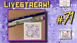 PAND || Easy Zentangle ® Patterns || Day 71 Livestream!