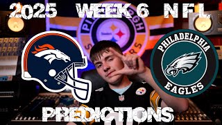 Game Picks Week 6 2025 NFL Podcast