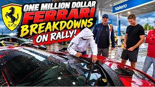 $1 MILLION FERRARI BREAKS DOWN ON THE RALLY!