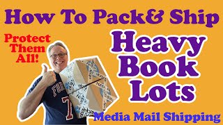 How to Package and Ship Heavy Books with Media Mail! Selling Book Sets on eBay! USPS shipping!