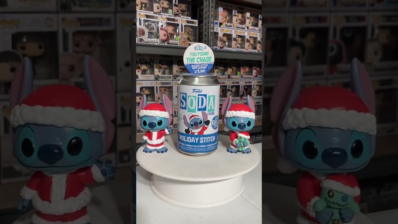 Holiday Stitch Funko Soda Chase and Common 2,000 piece 