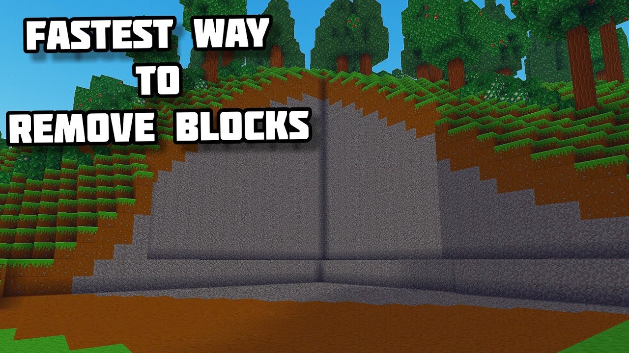 Fastest way to remove Blocks in Block Craft 3D Building Simulator game