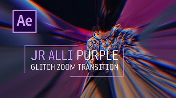 Purple Glitch ZOOM Transition After Effects Tutorial | JR ALLI