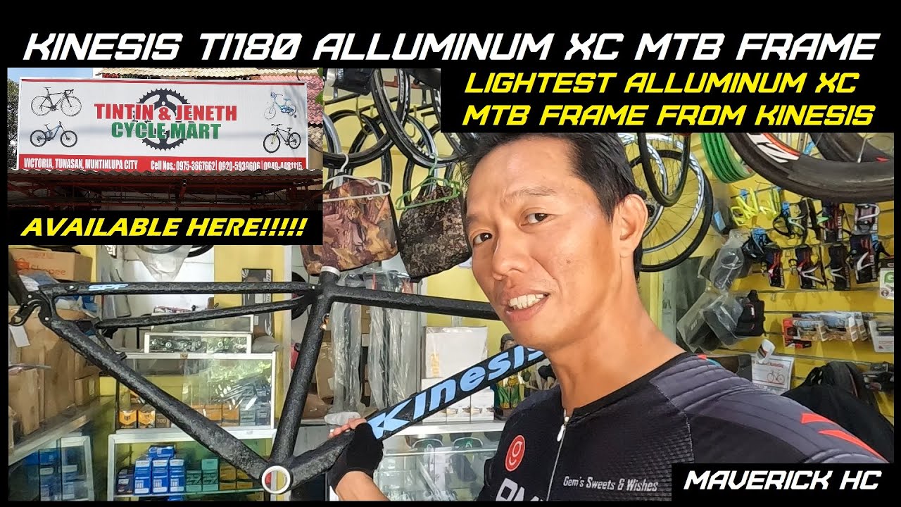 Pinakamagaan na Alluminum na XC MTB Frame -Kinesis TI180- at Tintin & Jeneth's Cyclemart