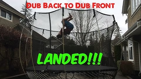 DOUBLE BACKFLIP TO DOUBLE FRONTFLIP PROGRESSION (LANDED) | 4K