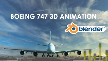 BOEING 747 TAKEOFF 3D ANIMATION  | BLENDER 3.6 & ADOBE AFTER EFFECTS