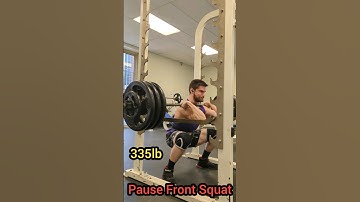 335lb Pause Front Squat (Fix Good Morning Squat)